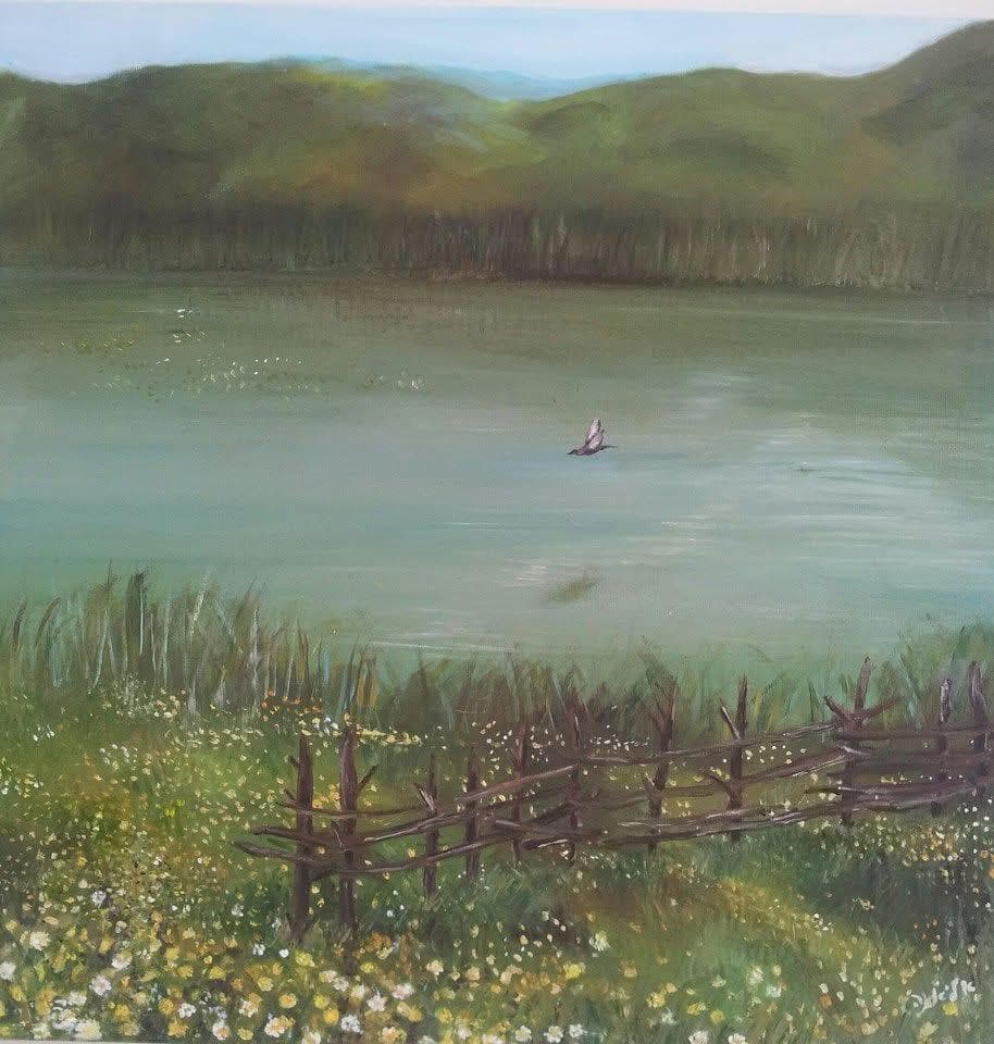 Bird Over the Lake